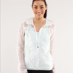 Clear Translucent Lululemon Lightweight Nylon Coat